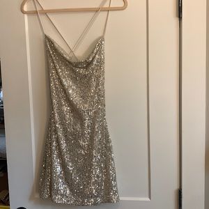 NWT Gianni Bini Sequin Mini Dress Sz S (5)